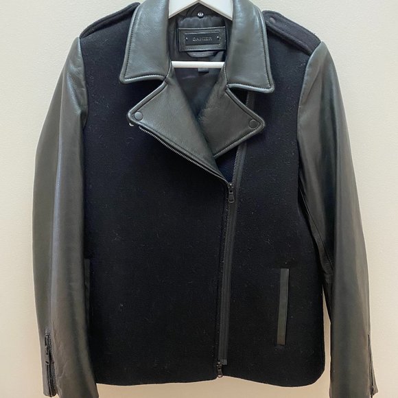 Like New Danier Leather Moto Jacket - Picture 2 of 8